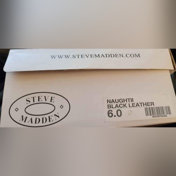 Steve Madden SIZE 6 - 3 1/2 INCH HEEL Black Rhinestone Embellished Sandals - NEW - Picture 4 of 4